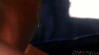 vintage latina enjoys classic facial moment