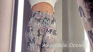 wanna see this blonde's firm ass natural tits in public lingerie tryon?