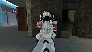 shark goes crazy on beach in roblox 🏖️🐋💥