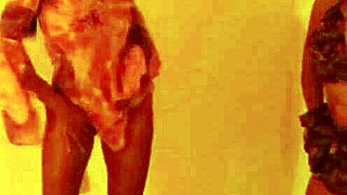 After the party we're excited latinas shaking asses for big cocks