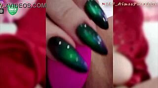 Wife Aimee gives handjob over the phone