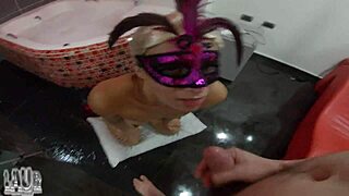 neighbor's stepsister asks me to fuck her raw in jacuzzi