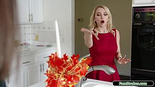 Stepdaughter bound tight for family dinner surprise