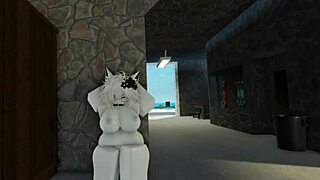 shark goes crazy on beach in roblox 🏖️🐋💥