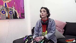 german scout lena fire's wild anal rimjob frenzy in tattooed casting