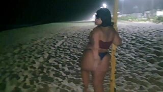 check this teen with braces pierced nipples shakes big ass spreads solo at beach 🏖️🍑