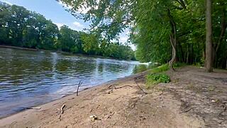 wanna see this wife take a vibe then a creampie deep in nature with hubby watching?