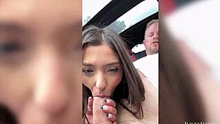 brunette teen fuck doll layla jenner gives jules road head then gets dicked down hard