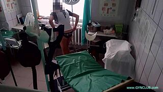 Nurse Stretches Patient in Gyno Exam with Vibrator Toys