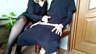 dare you risk sneaking dick near that juicy milf's hairy pussy and saggy tits?