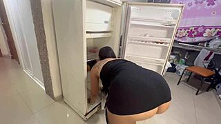 turns out i finally fuck my wet maid pussy after watching her tease all day.