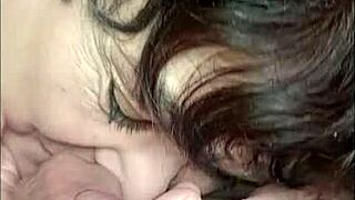 french maid marie esclave quartus sucks three cocks for cumshots facials and humiliation
