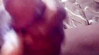 africa man strokes his juicy black ass in solo anal play