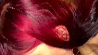 two horny latinas DOUBLE BLOWJOB me then ride in juicy threesome