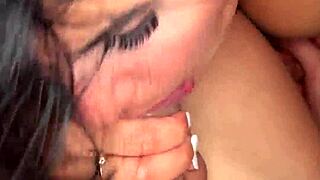 two horny latinas DOUBLE BLOWJOB me then ride in juicy threesome