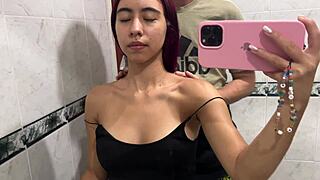 mi hermanastra latina se atrevió a dejarme follar su culo apretado y tetas grandes ay que rico error mío
