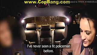 hey this fake cop totally tricked her into car sex outdoors