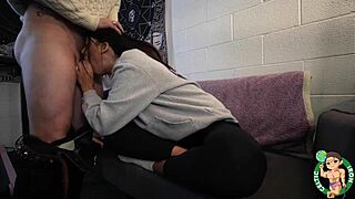 Girlfriend experience with Aubry Babcock: her petite muscular body chokes on cock, rides cowgirl to deepthroat cumshot vol 4