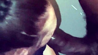 Huge Black Cock Gets Deepthroated by Chubby Bimbo!