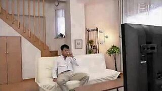 daddy's cute japanese teen daughter spreads wide for his thick cock in hd jav sex.