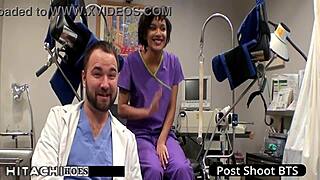 Nurse Forces Freshman Jackie Banes To Hitachi Orgasm In Hospital Gaping Session