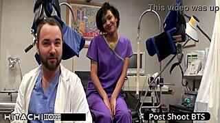 Nurse Forces Freshman Jackie Banes To Hitachi Orgasm In Hospital Gaping Session