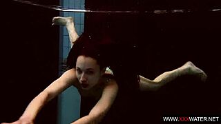 i'm that brunette with long hair loving my underwater pool fun