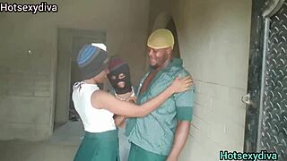 naughty schoolboy pounds two horny college girls in steamy threesome fuck fest.