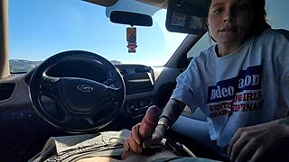 She PAYS For TAXI RIDE With MOUTHFUL DEEPTHROAT On BIG COCK
