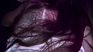 Horny bubble butt stepsister sneaks late night pussy pounding away from the world