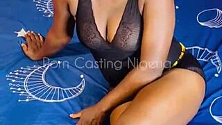 Sweet candy chats casually during her amateur casting session