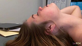 office lesbos make out then face sit! 💋🍑