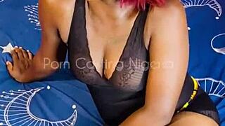 Sweet candy chats casually during her amateur casting session