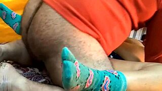 Japanese Lingerie Babe's Hairy Pussy Creampie Tease