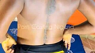 Sweet candy chats casually during her amateur casting session