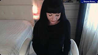 look at tamarra roman jessy stripping lingerie teasing perky small tits nipples ass wiggle