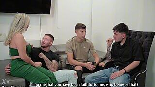 My girlfriend Tatiana Alvarez begs for papers so we gangbang her hard in orgy 💦😈