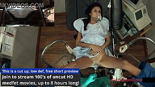 Tampa university entrance physical exam humiliates petite Alexa Chang in latex gloves