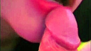 daddy watches close-up sloppy blowjob from big tits curvy wife handjob tease cumshot