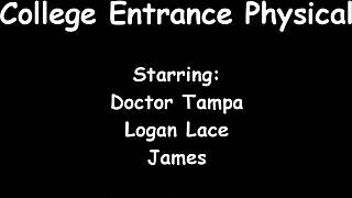 logan lace spreads her big ass and tits during tampa uni entrance exam in shower gloves