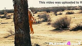oh man teya kaye shows off her sexy curvy milf body in outdoor striptease
