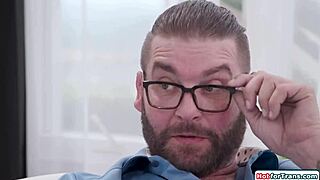 Stepdad ravages asian trans stepdaughter's ass alongside her shemale bff!