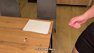 the policewoman shows up for evidence but ends up under those pants with a huge cock surprise