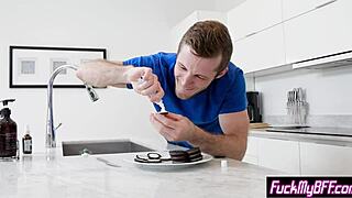 i'm furious punishing my horny 18+ stepbro's pranks with my tight teen pussy in the garage