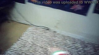 glasses cam babe brunette sucks cock backstage then fucked doggystyle hard... oops!