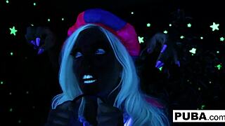Busty Blondes Share Intense Halloween Pussy Play