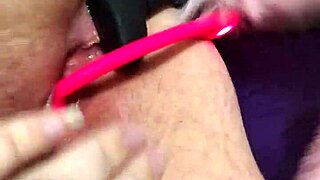 chubby fox takes double penetration from two studs