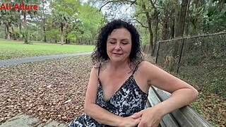 Ali Allure's park stranger thrill - full heat awaits