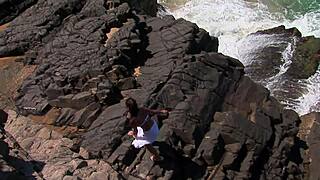 jade sin takes double penetration from strangers on beach! asian tourist assfucked hard with cumshots