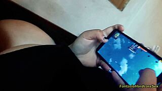 playing free fire with my best friend got me so hot i grabbed alisongonzalez26's big tits for hentai fantasy fuck 😂🍑